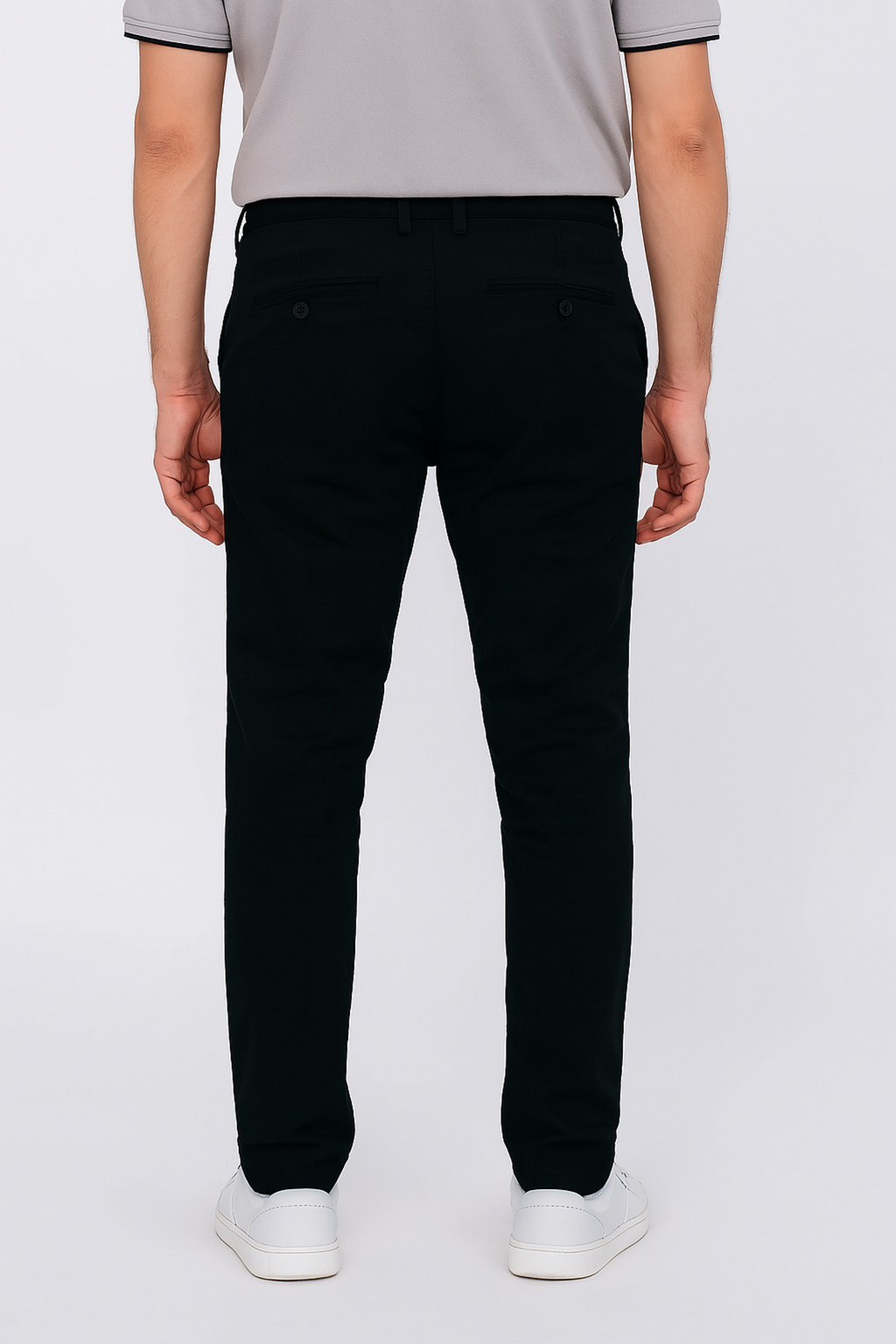 Stretch Chino Pants – Black