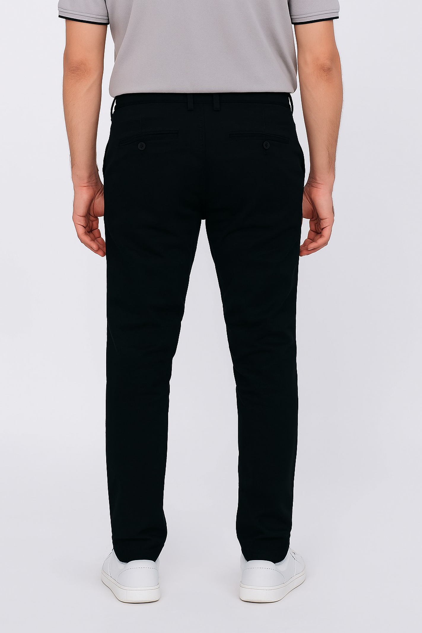 Stretch Chino Pants – Black