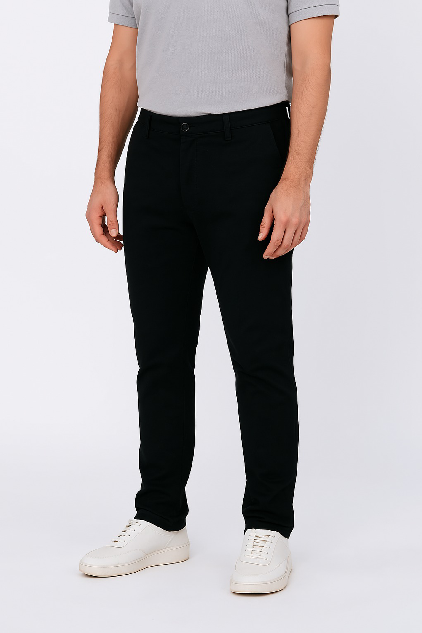 Stretch Chino Pants – Black Main image