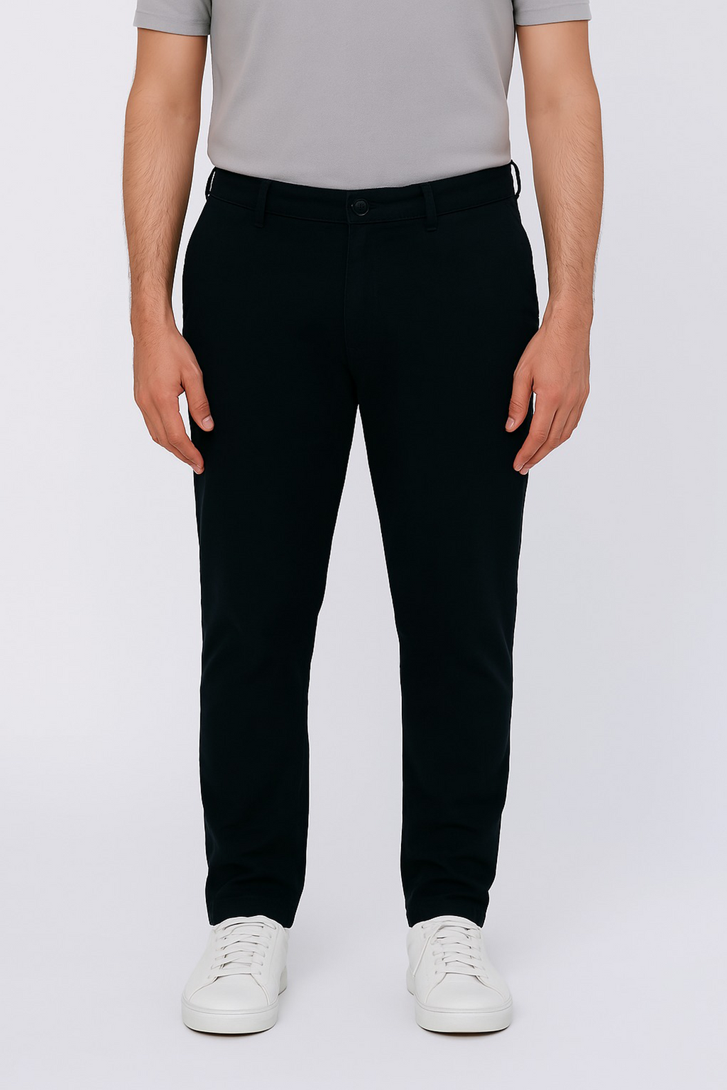 Stretch Chino Pants – Black