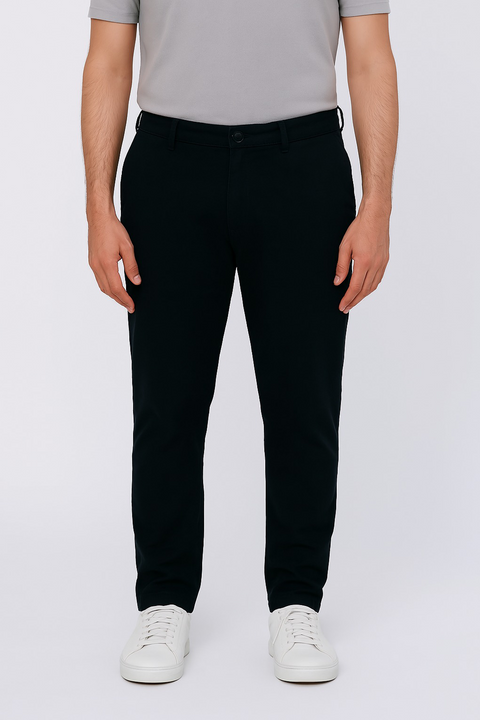 Stretch Chino Pants- Black