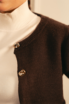 Cocoa Soft Knit Cardigan - Brown