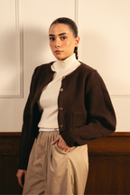 Cocoa Soft Knit Cardigan - Brown