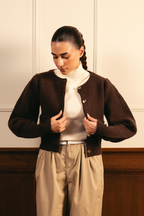 Cocoa Soft Knit Cardigan - Brown
