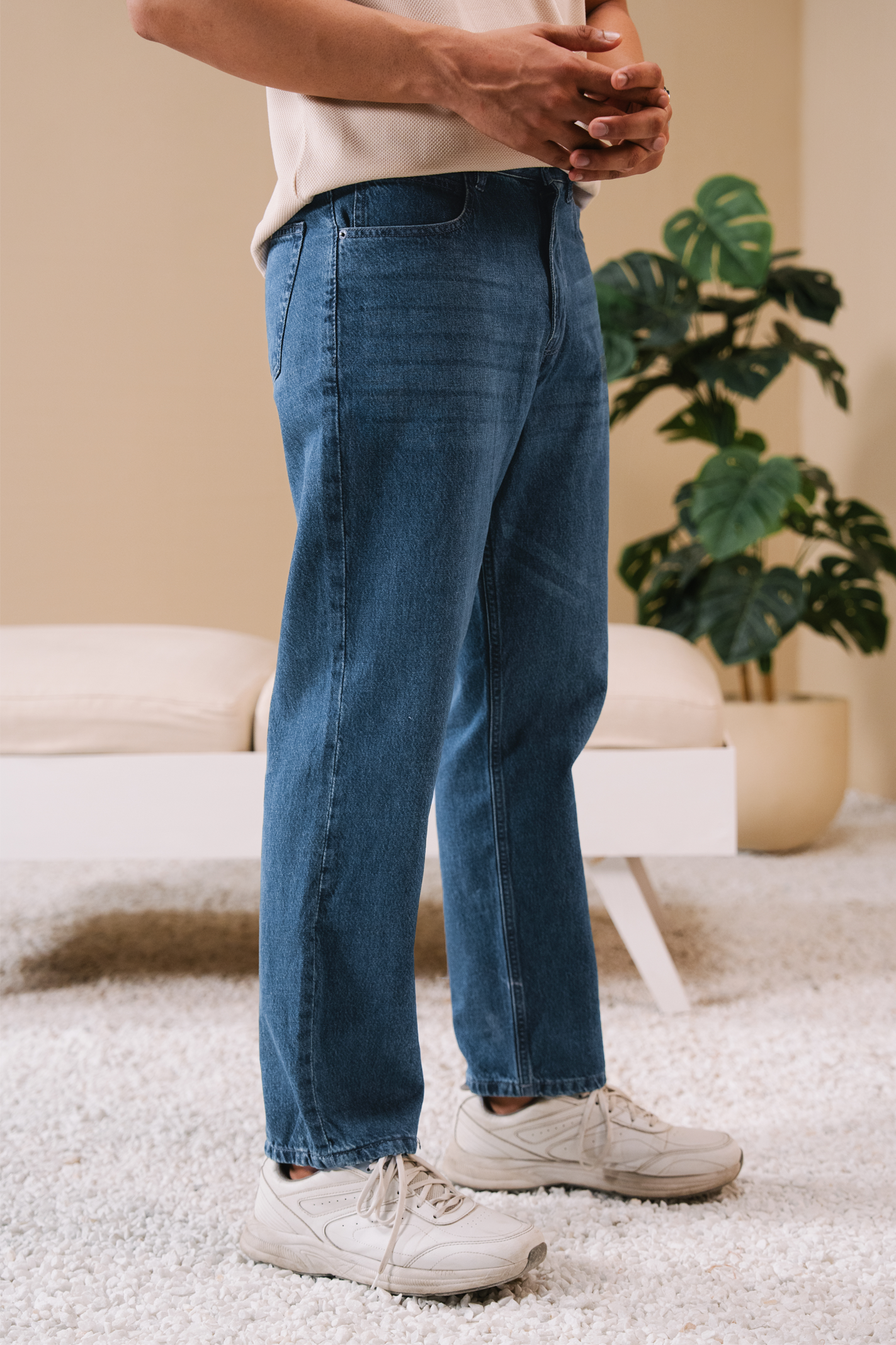 Straight Fit Jeans – Blue Secondary image