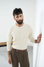Everyday Henley - Cream