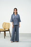 Dusty Blue Set - Denim Textured