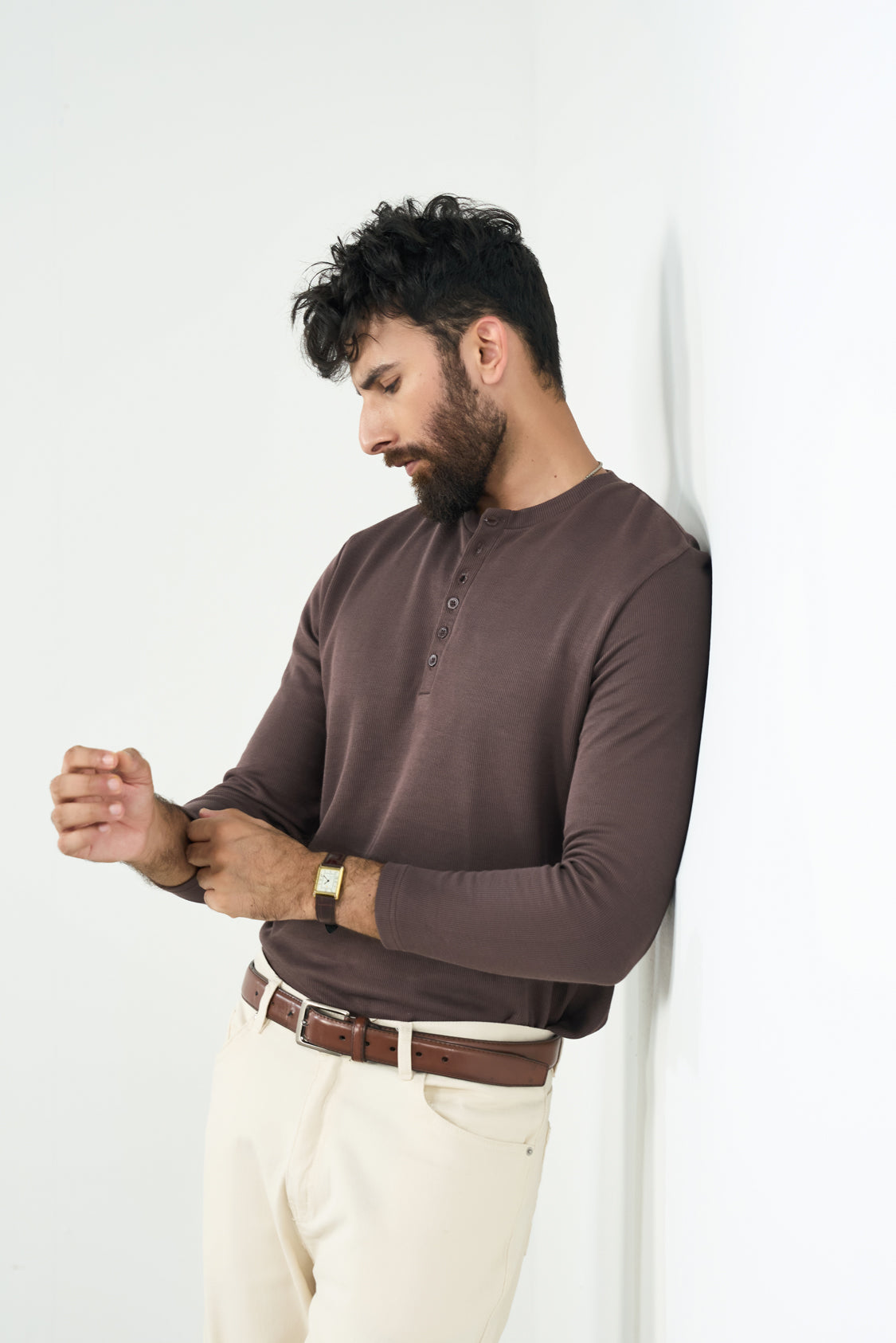 Everyday Henley - Brown Secondary image