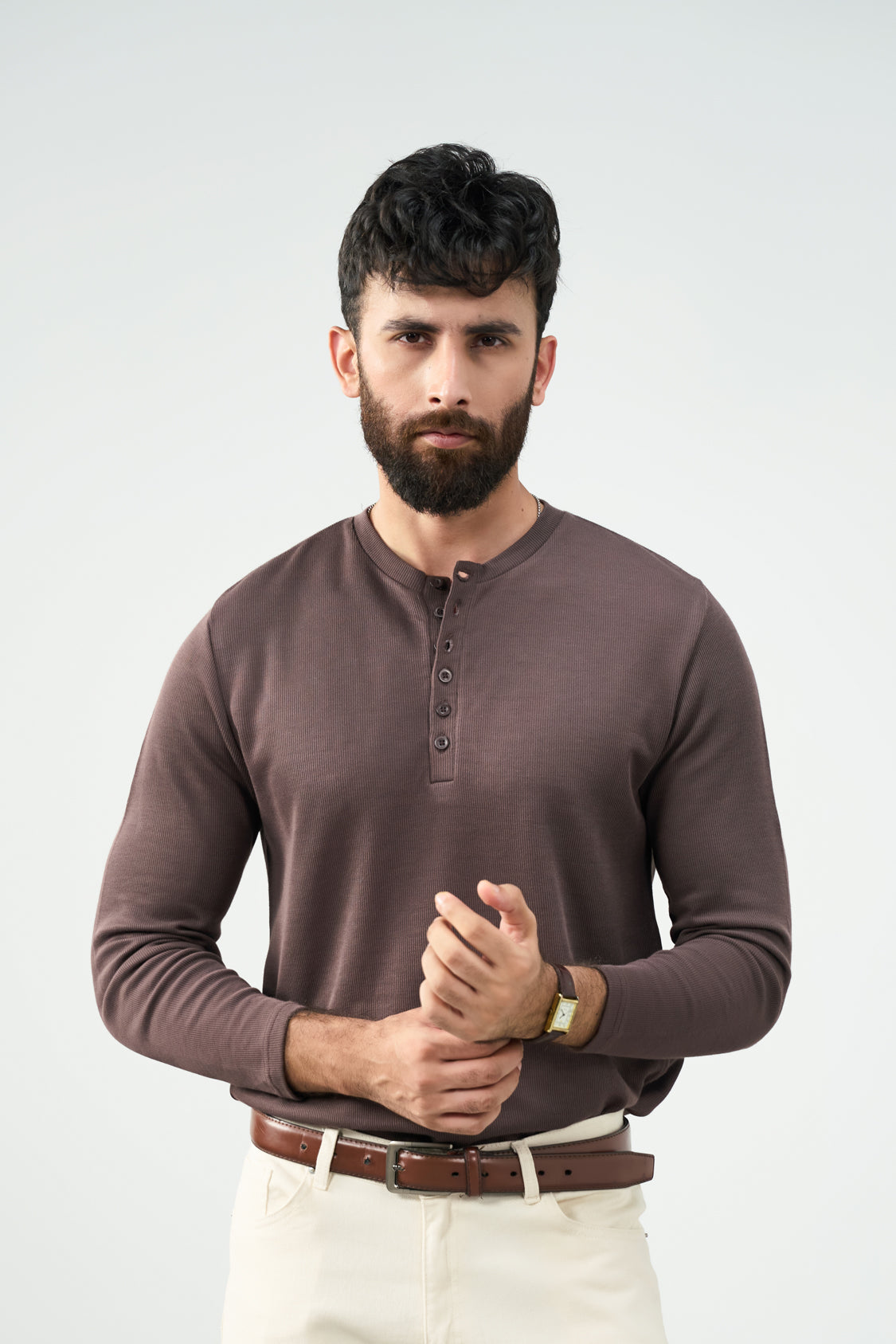 Everyday Henley - Brown Main image