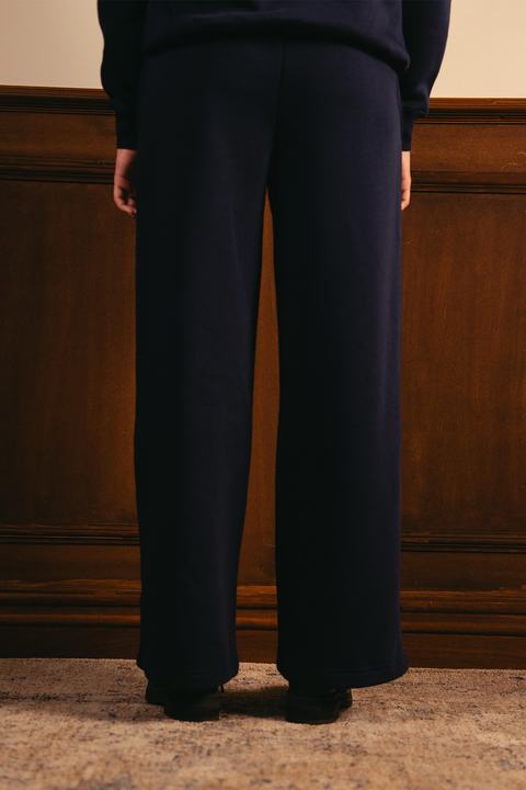 Everyday Wide Leg Sweatpants - Navy Blue