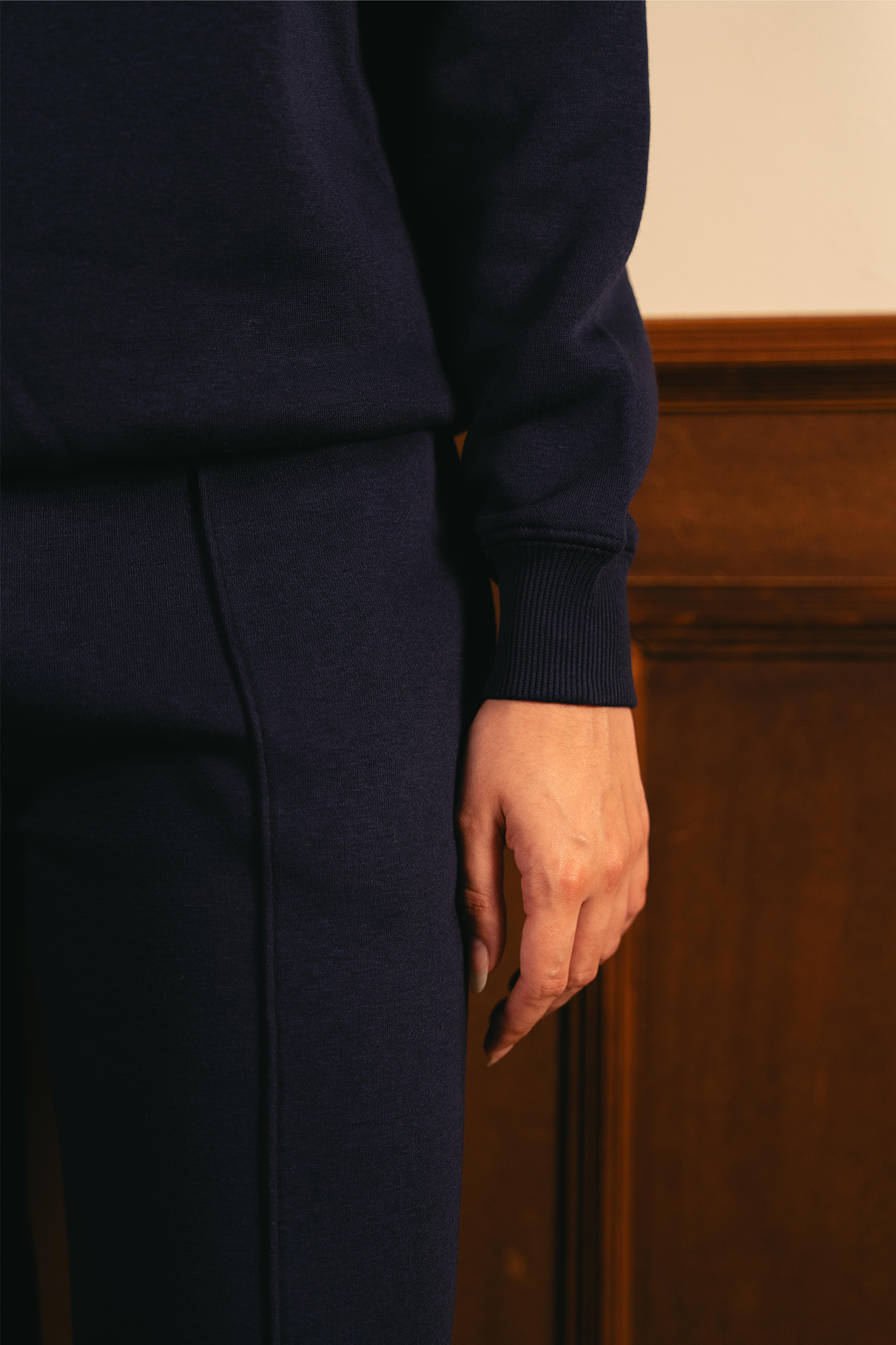 Everyday Wide Leg Sweatpants - Navy Blue Secondary image