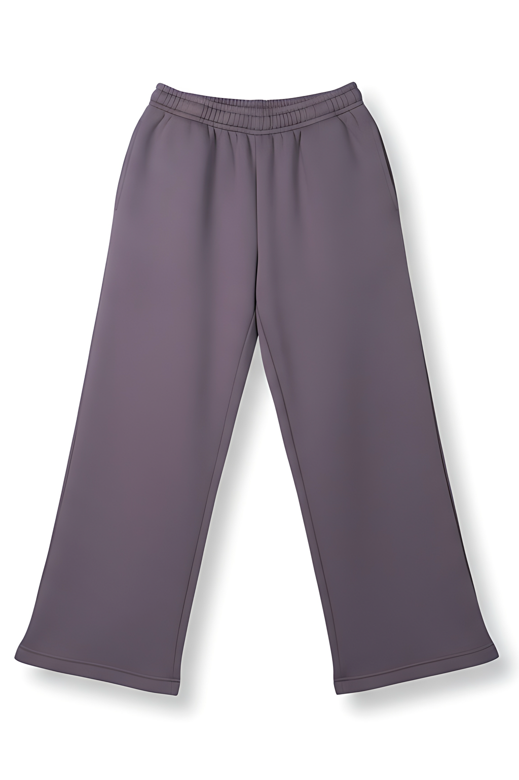 Everyday Wide Leg Sweatpants - Ash Plum