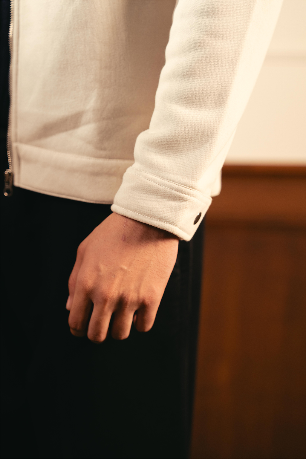 Full Zipper Jacket – Ivory
