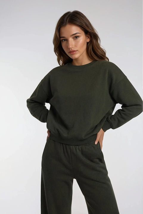 Women's Everyday Sweatsuit - Dark Green
