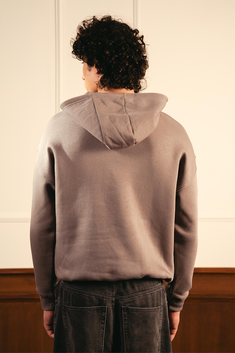 Heavy Fleece Pullover Hoodie – Gray
