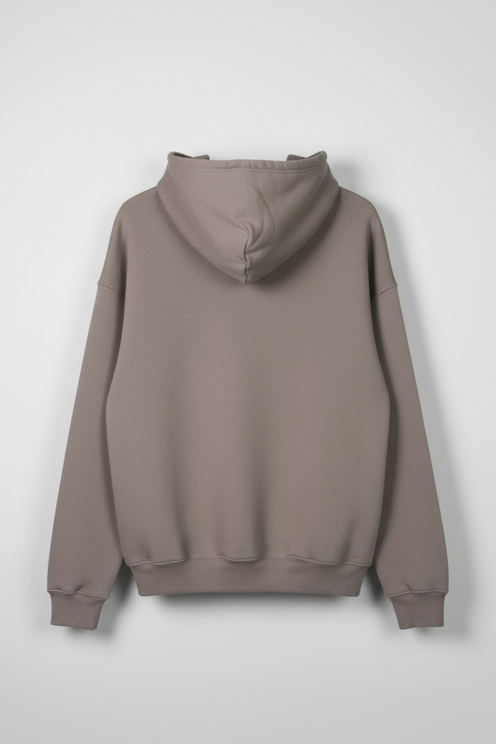 Heavy Fleece Pullover Hoodie – Gray