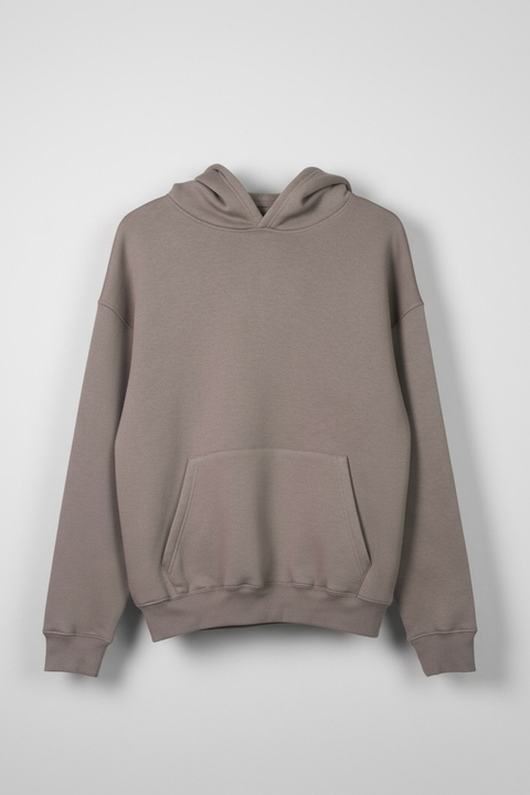Heavy Fleece Pullover Hoodie – Gray