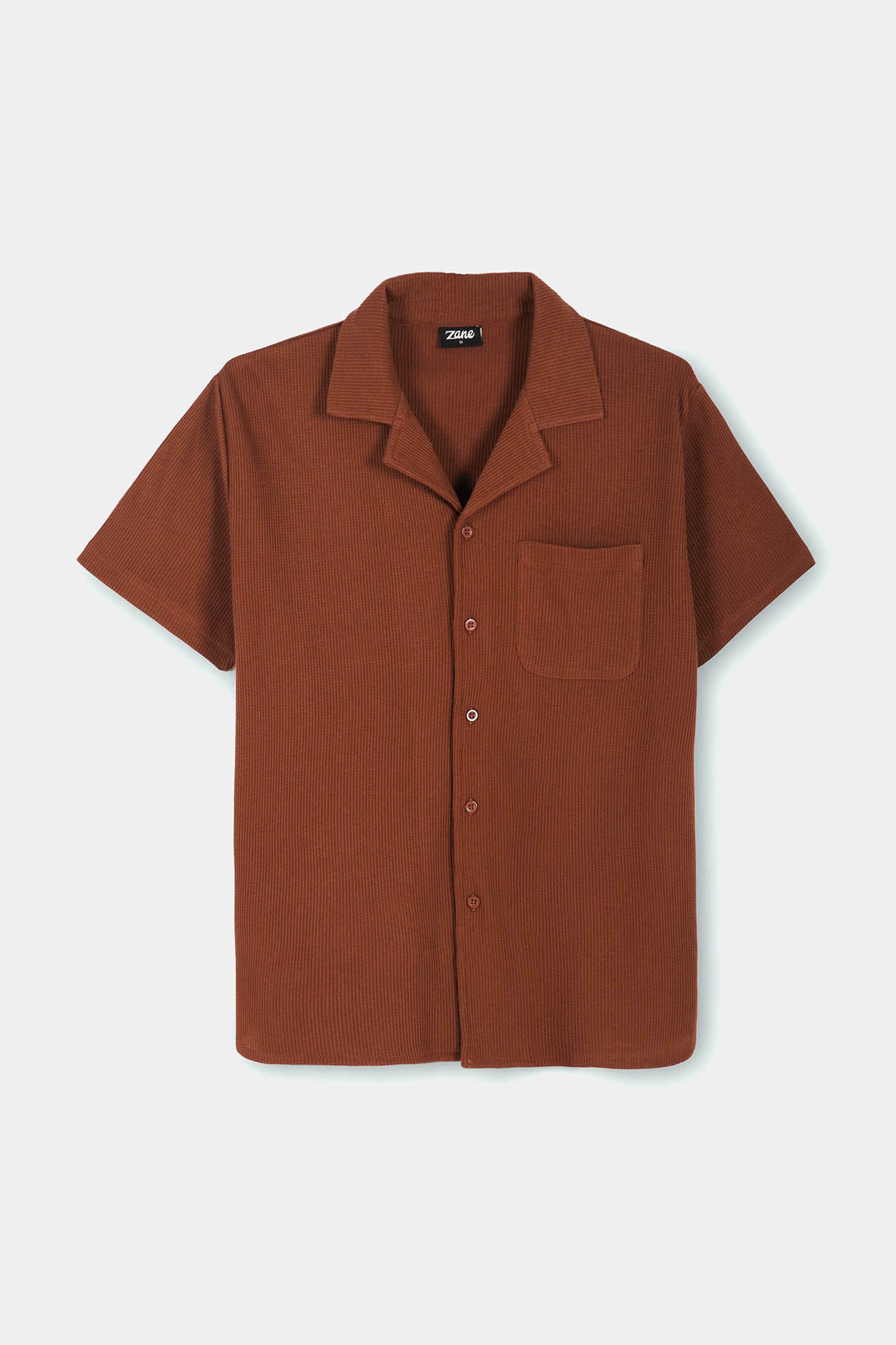 Cuban Collar Shirt rust Main image