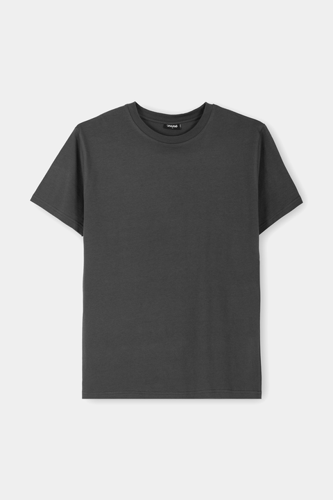 Round Neck T-Shirt charcoal