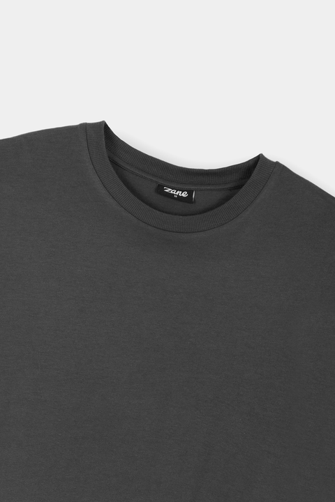 Round Neck T-Shirt charcoal