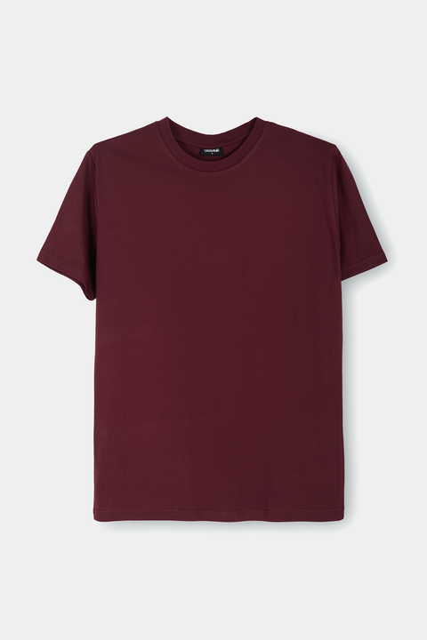 Maroon Round Neck T-Shirt