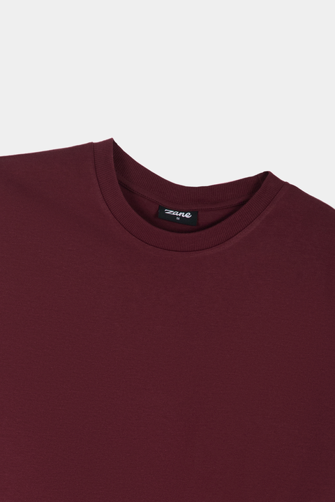 Maroon Round Neck T-Shirt