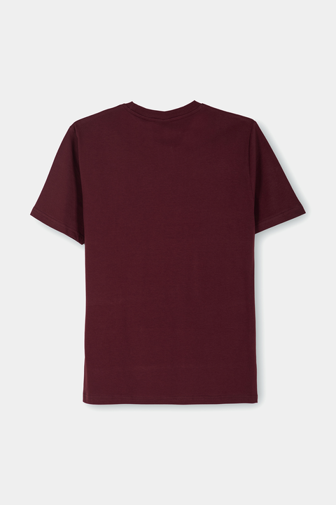 Maroon Round Neck T-Shirt