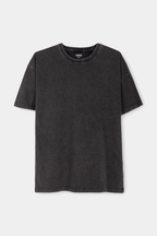 Women Oversized Wash Tee - Black