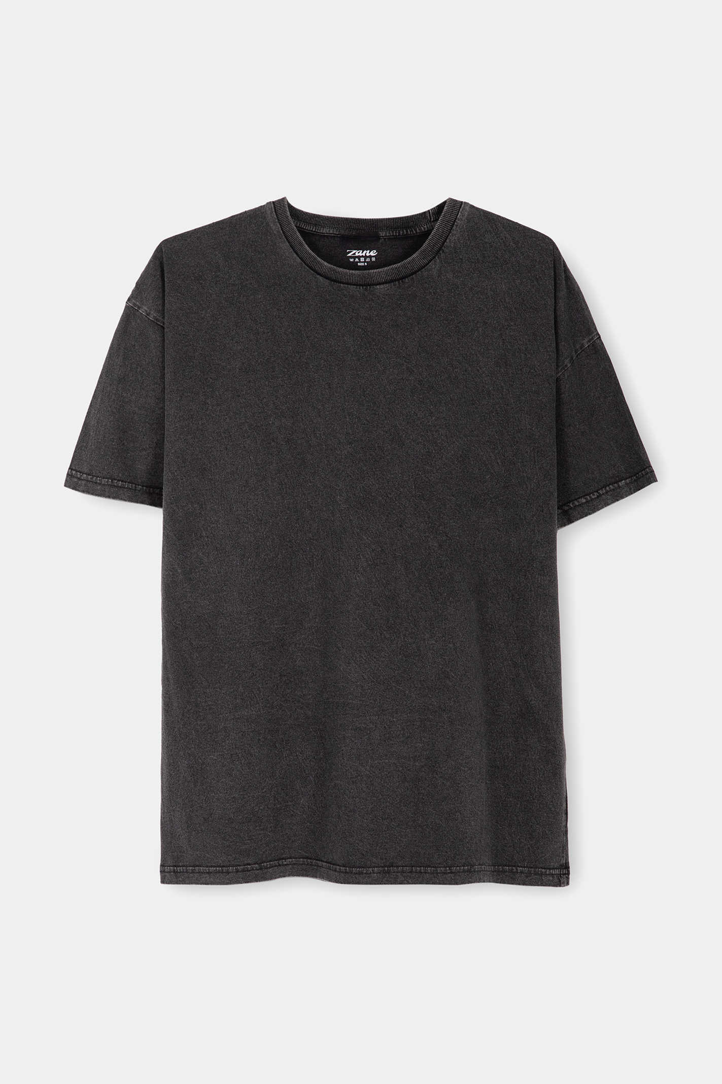 Women Oversized Wash Tee - Black
