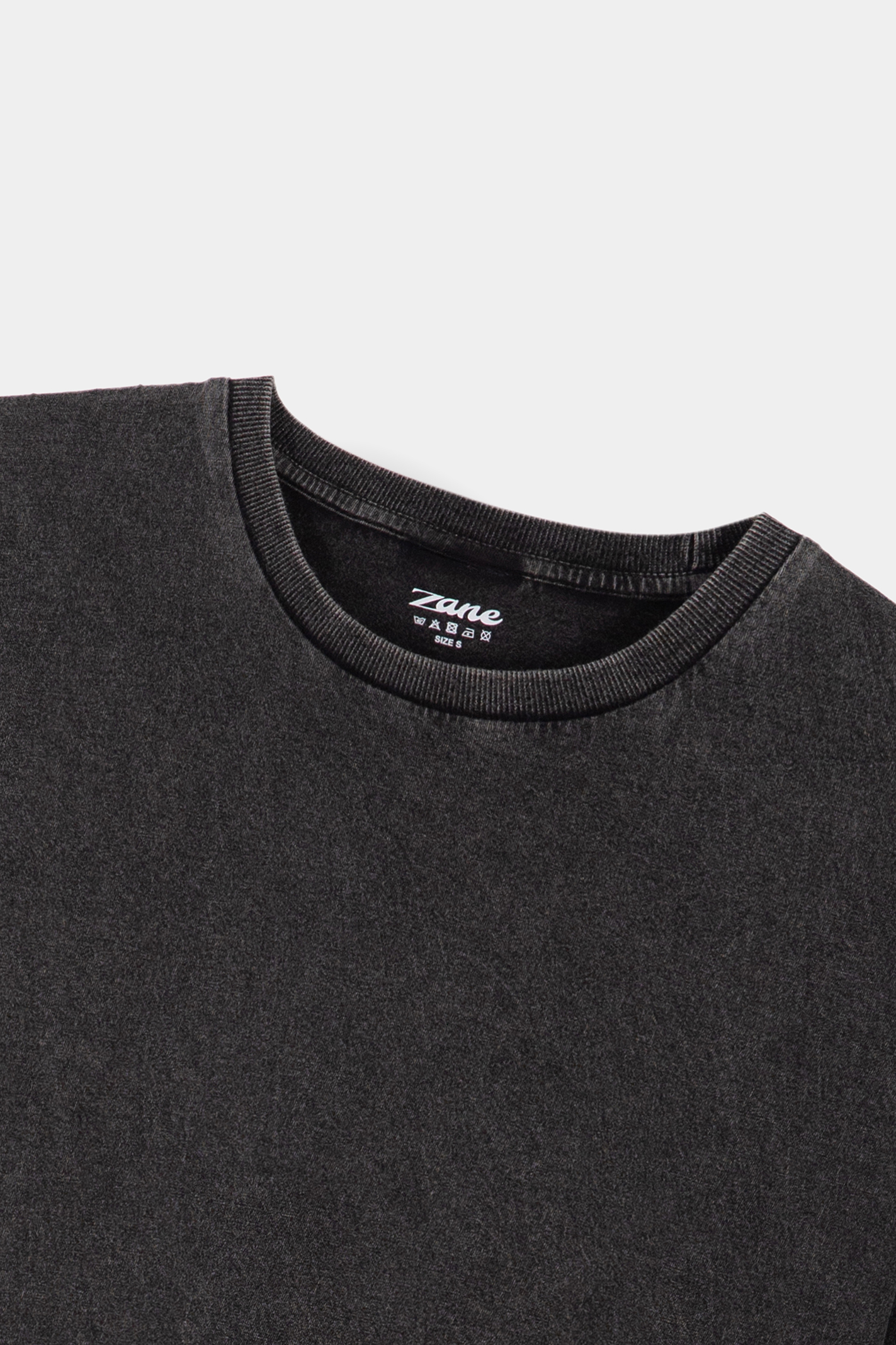 Women Oversized Wash Tee - Black