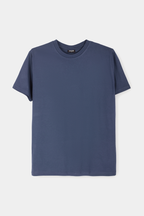 Premium Cotton T-Shirt – Indigo