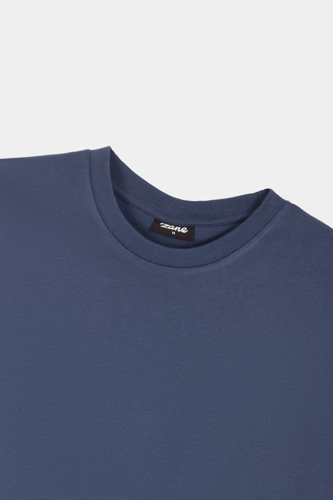 Premium Cotton T Shirt - Indigo