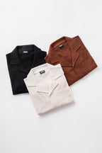 Cuban Collar Shirt rust