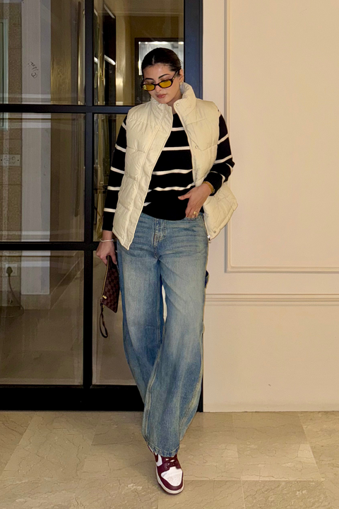 Puffer Gillet - White