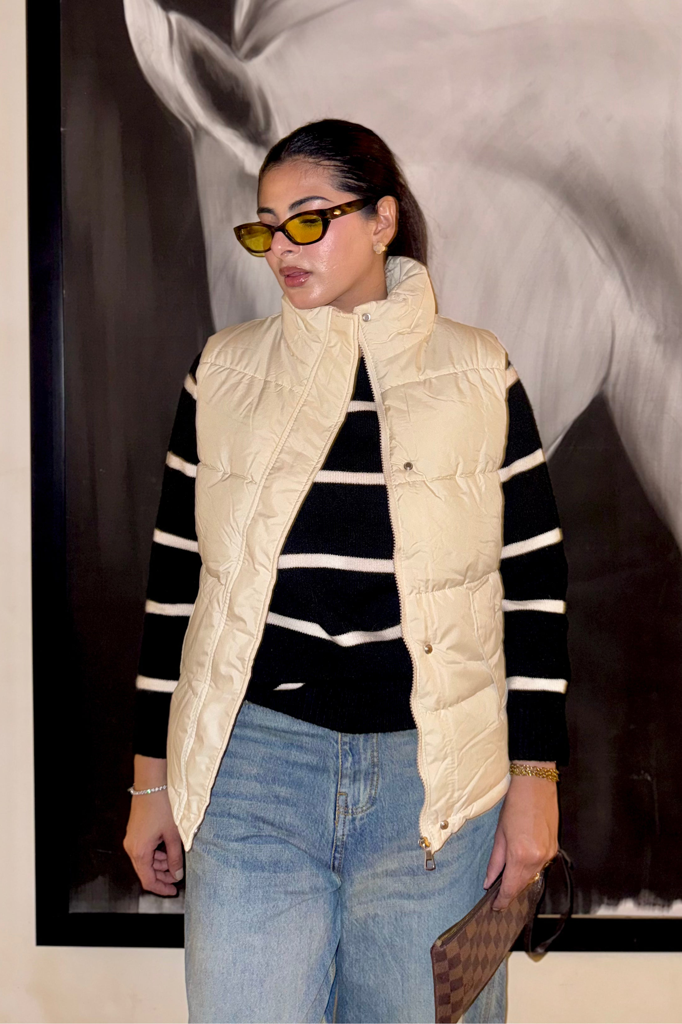 Puffer Gillet - White