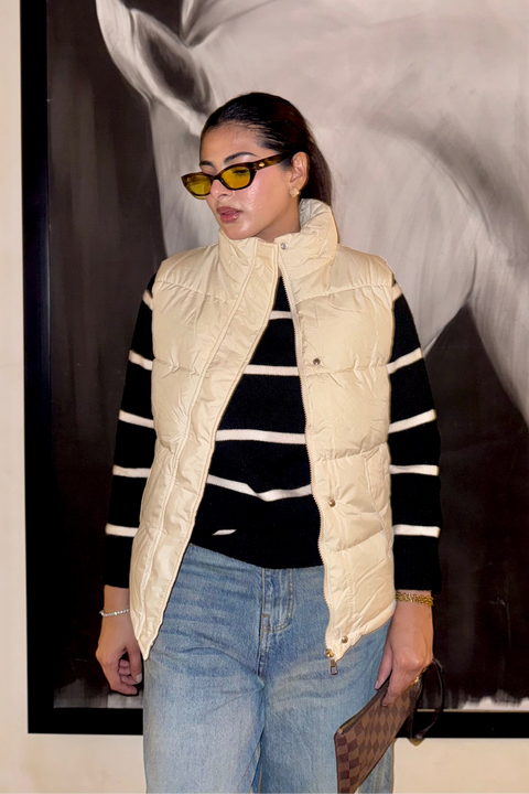 Puffer Gillet - White