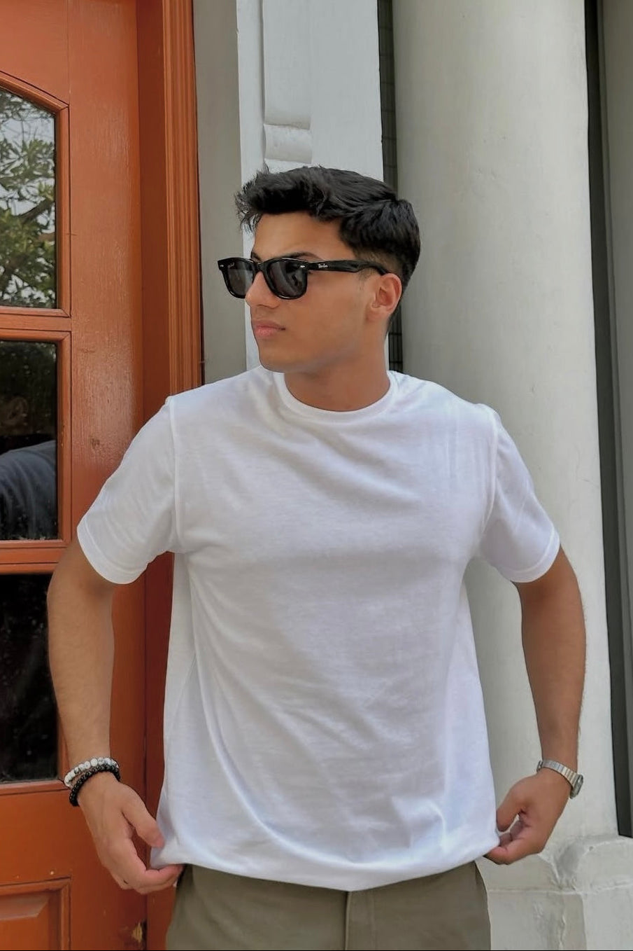 Premium Cotton T-Shirt – White Main image