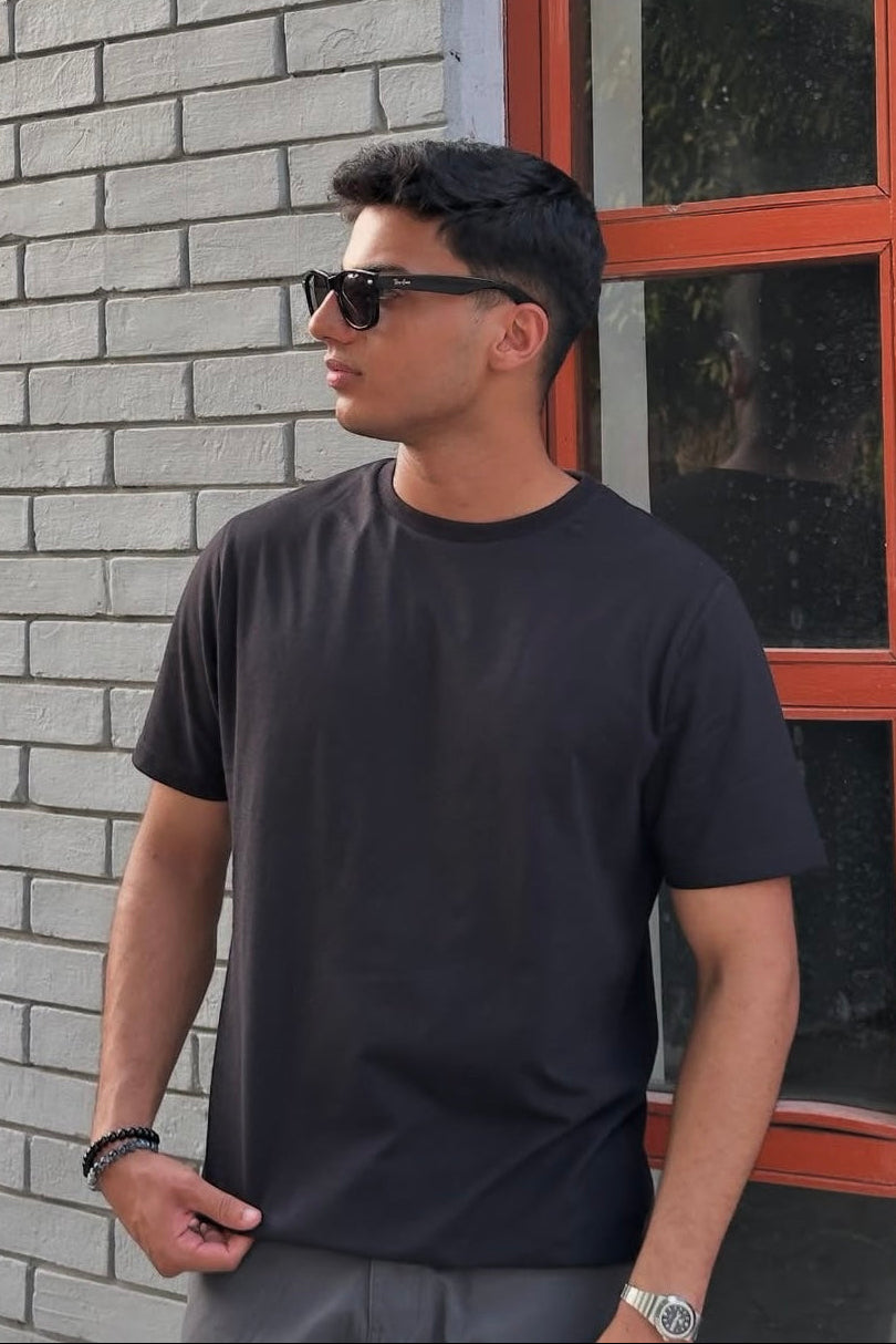 Premium Cotton T-Shirt – Black Main image