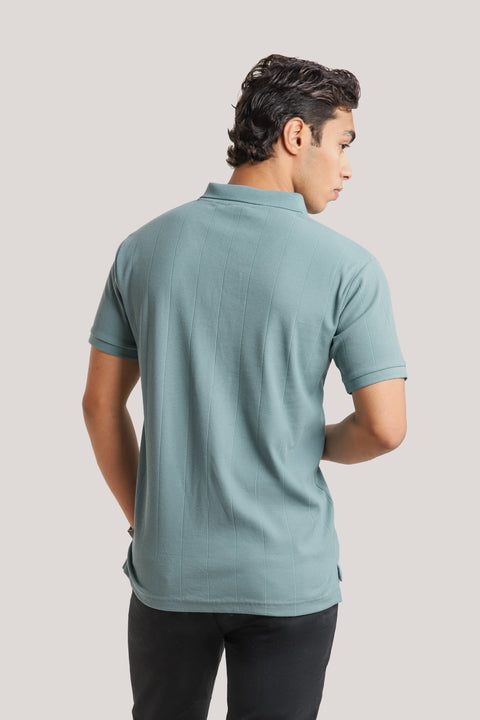 Drop Needle Polo Shirt - Agave Green