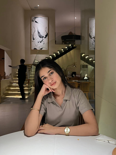 Women Regular Fit Polo - Beige
