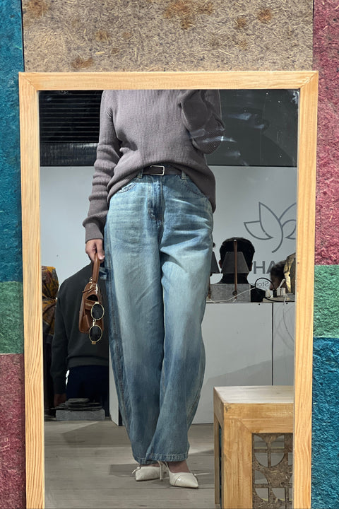 Warm Twilight Turtleneck Sweater - Dusty Taupe