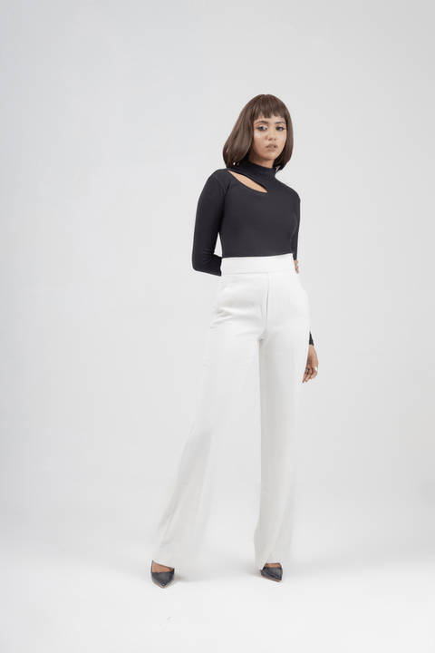 Mock Neck Top - Black