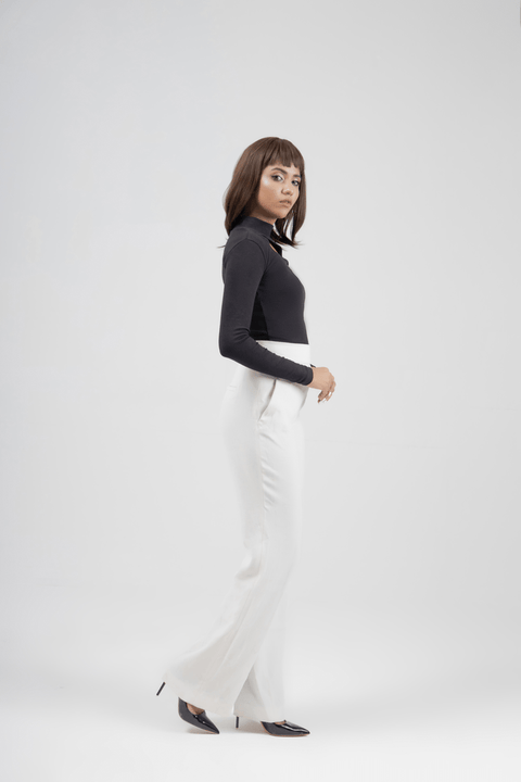 Mock Neck Top - Black