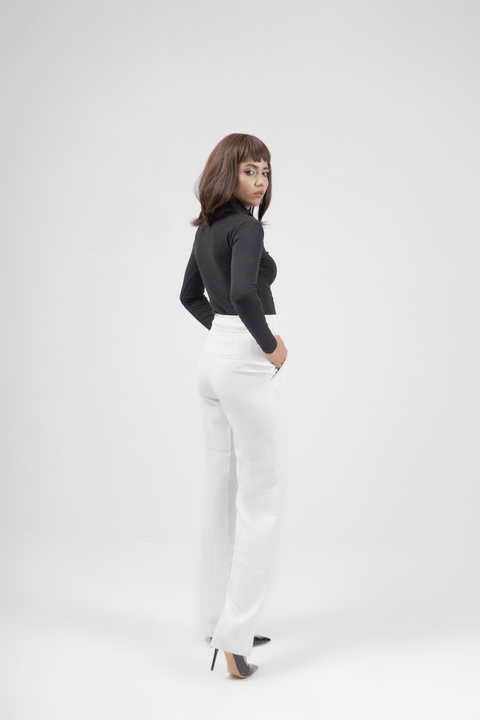 Mock Neck Top - Black