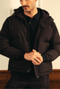 Insulated Hooded Puffer Jacket - Black