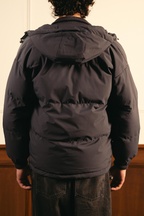 Insulated Hooded Puffer Jacket - Gray