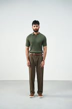 Knitted Polo - Green