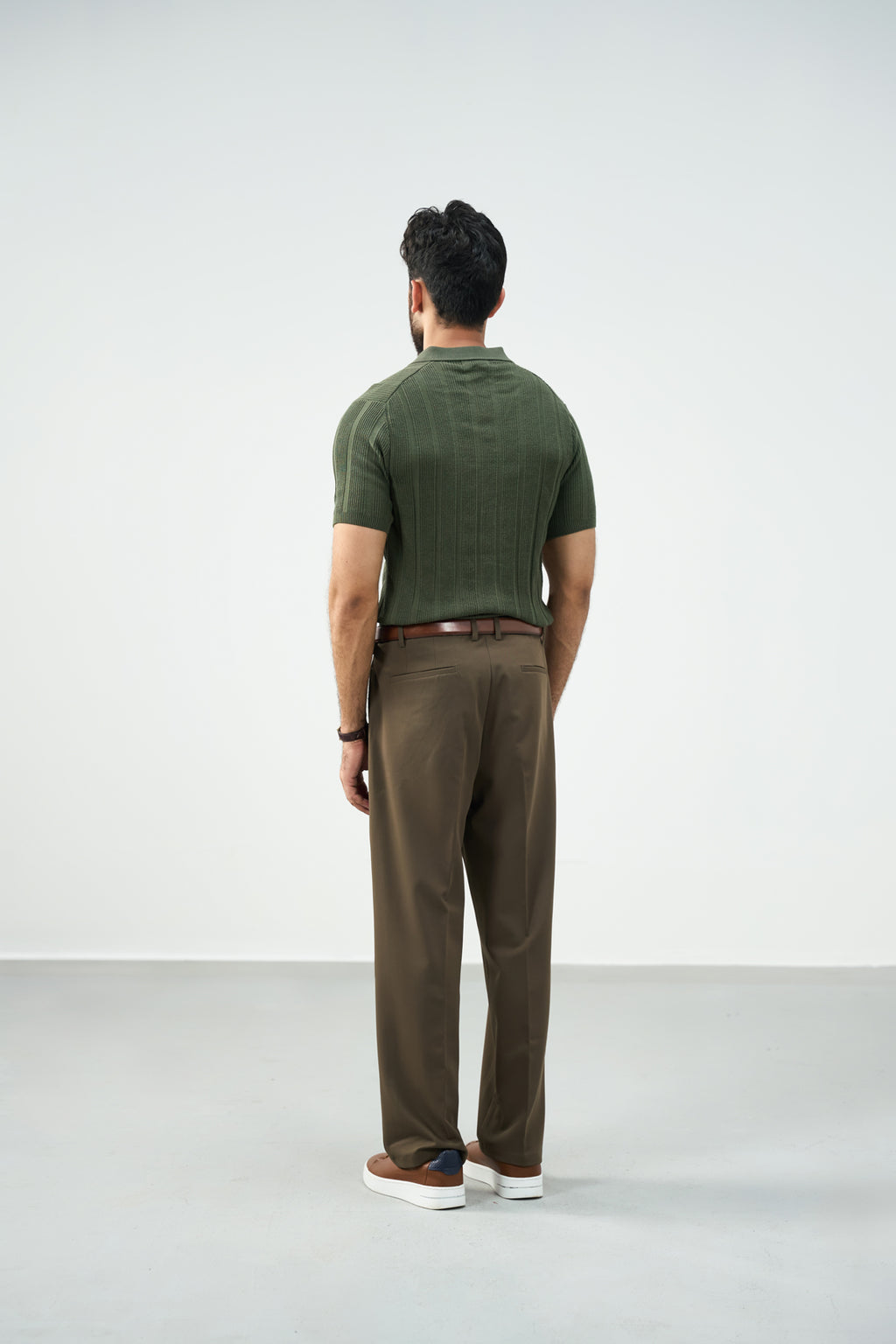 Knitted Polo - Green