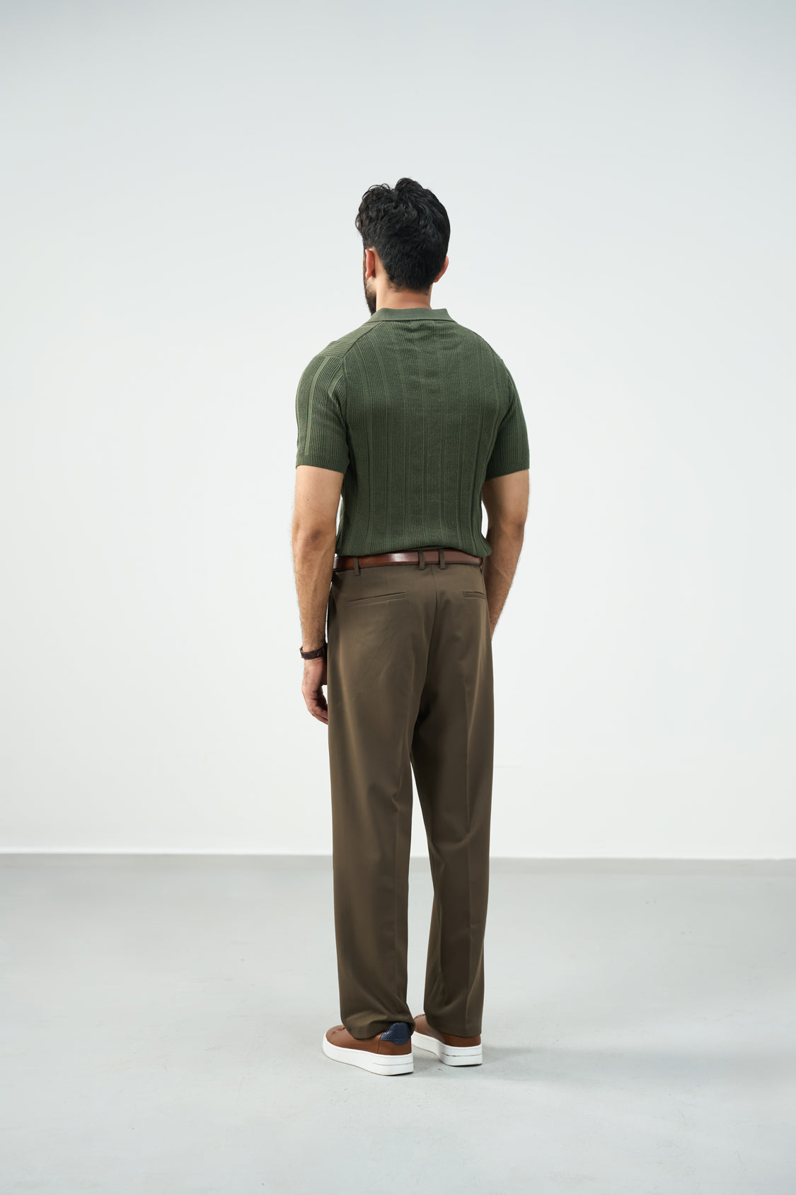Knitted Polo - Green