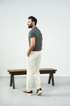Knitted Polo - Olive